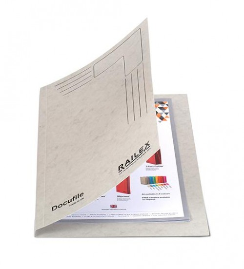 Railex Railex Docufile Square Cut Folder F7 Foolscap 350gsm PK100
